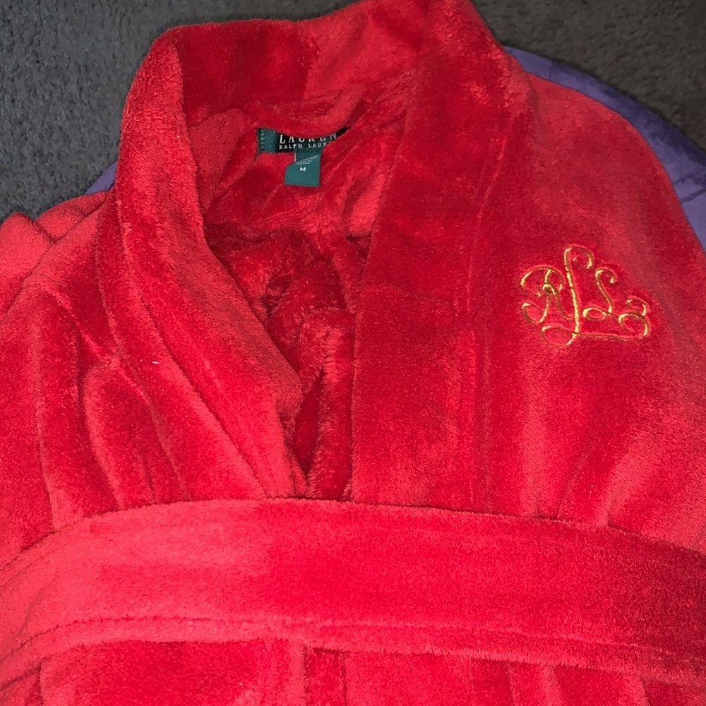 RALPH LAUREN RED ROBE - Picture 3 of 3